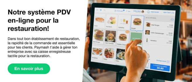 un système de caisse en ligne moderne pour la restauration